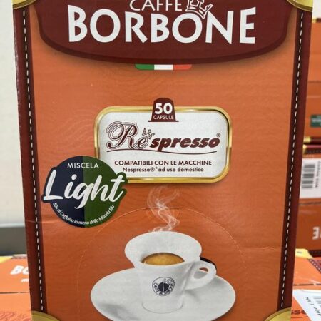 Caffe Borbone REspresso 50 Portionen Kapseln Light Mischung 50 % Blau, 50 % Dek